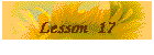 Lesson 17